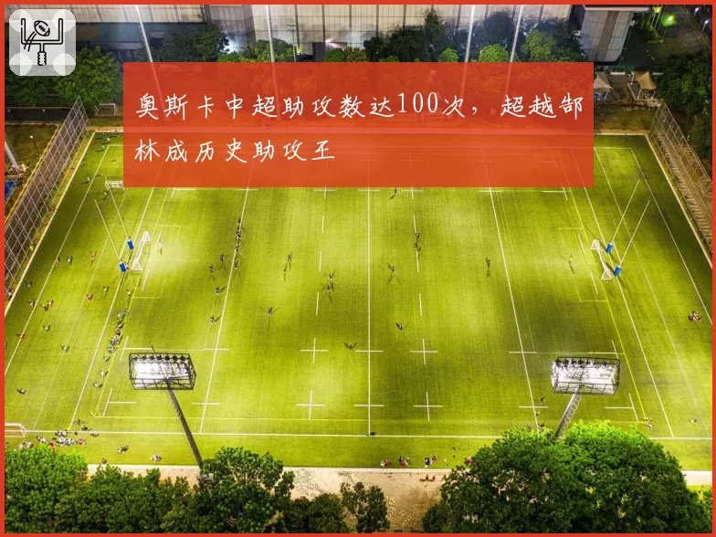 奥斯卡中超助攻数达100次，超越郜林成历史助攻王